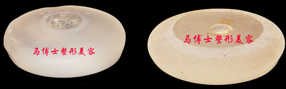 硅胶乳房假体背面观