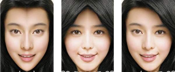 完全对称的面部