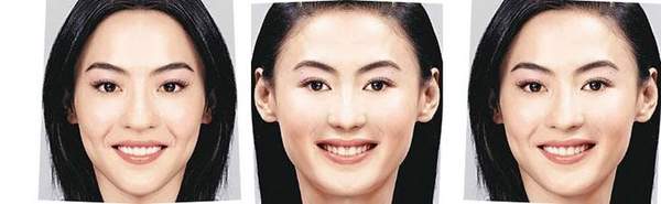 完全对称的面部