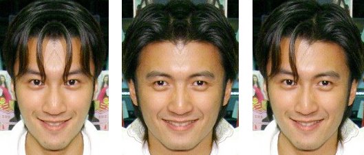 完全对称的面部