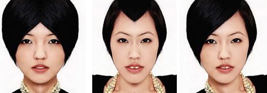 完全对称的面部