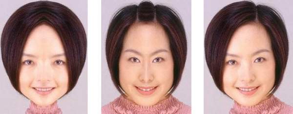 完全对称的面部