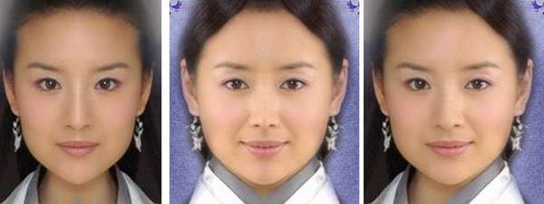 完全对称的面部