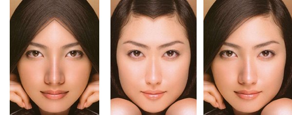 完全对称的面部