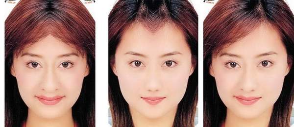 完全对称的面部