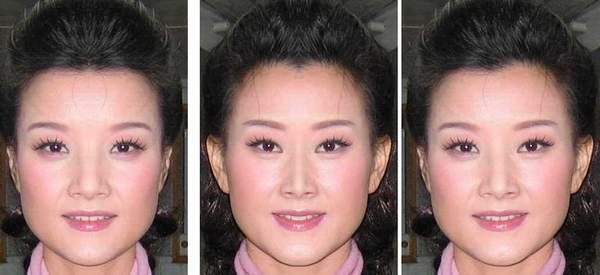 完全对称的面部